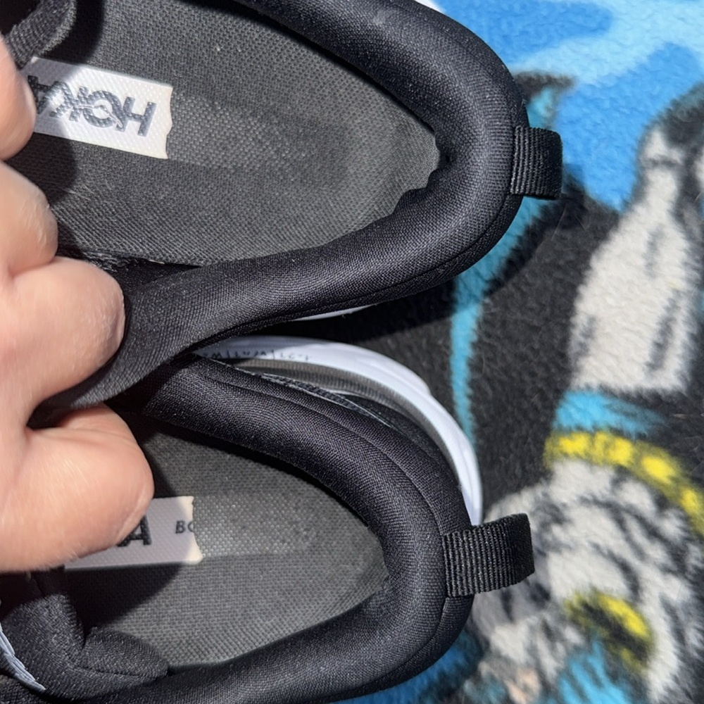 Hoka Bondi 8 Black and Silver Running Shoes - Picture 7 of 7